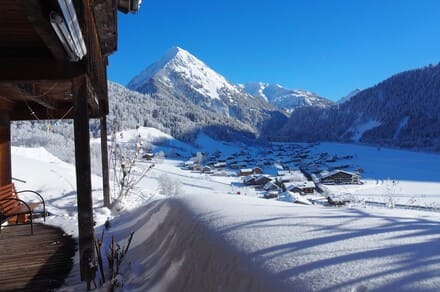 Sonne Ausblick Terrasse Schoppernau Bregenzerwald